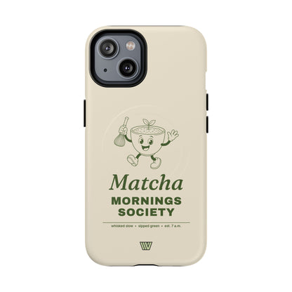 MATCHA MORNINGS | MagSafe Tough iPhone Case
