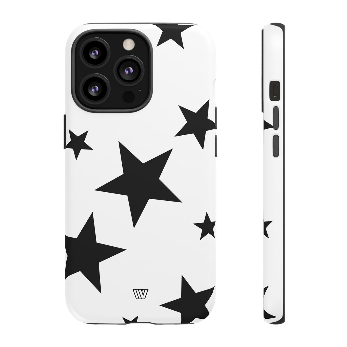ALL WHITE BOLD STARS | Tough Phone Case