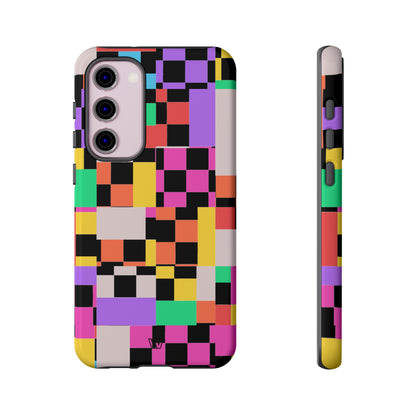 MASHED UP CHECKERBOARD | Tough Phone Case - Trovvve