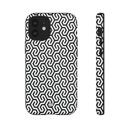 ABSTRACT INTERLOCKING PATTERN | Tough Phone Case