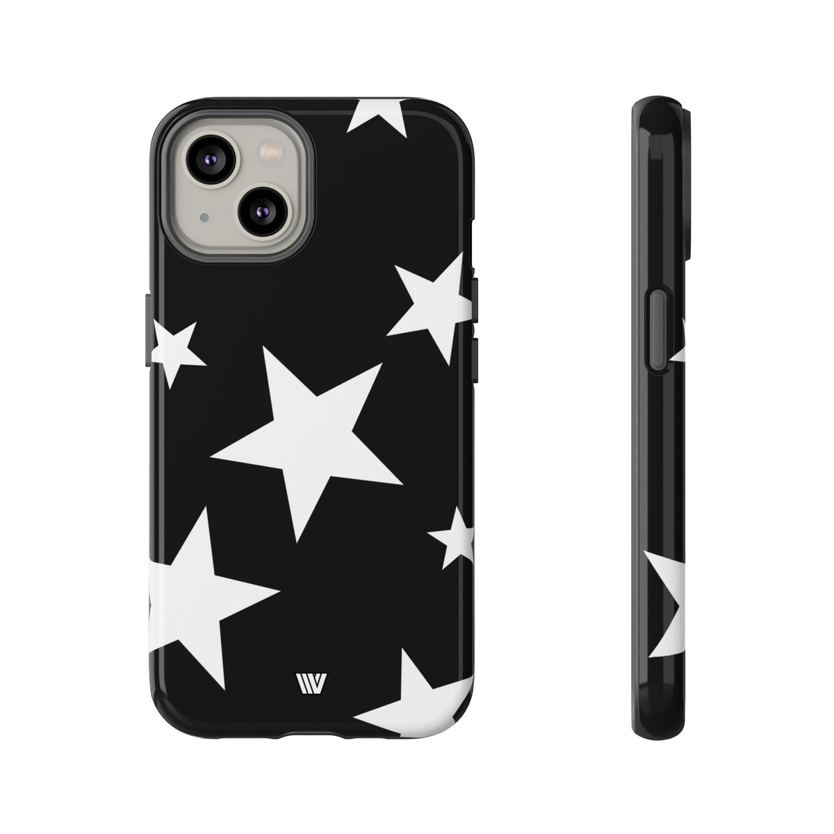 JET BLACK BOLD STARS | Tough Phone Case