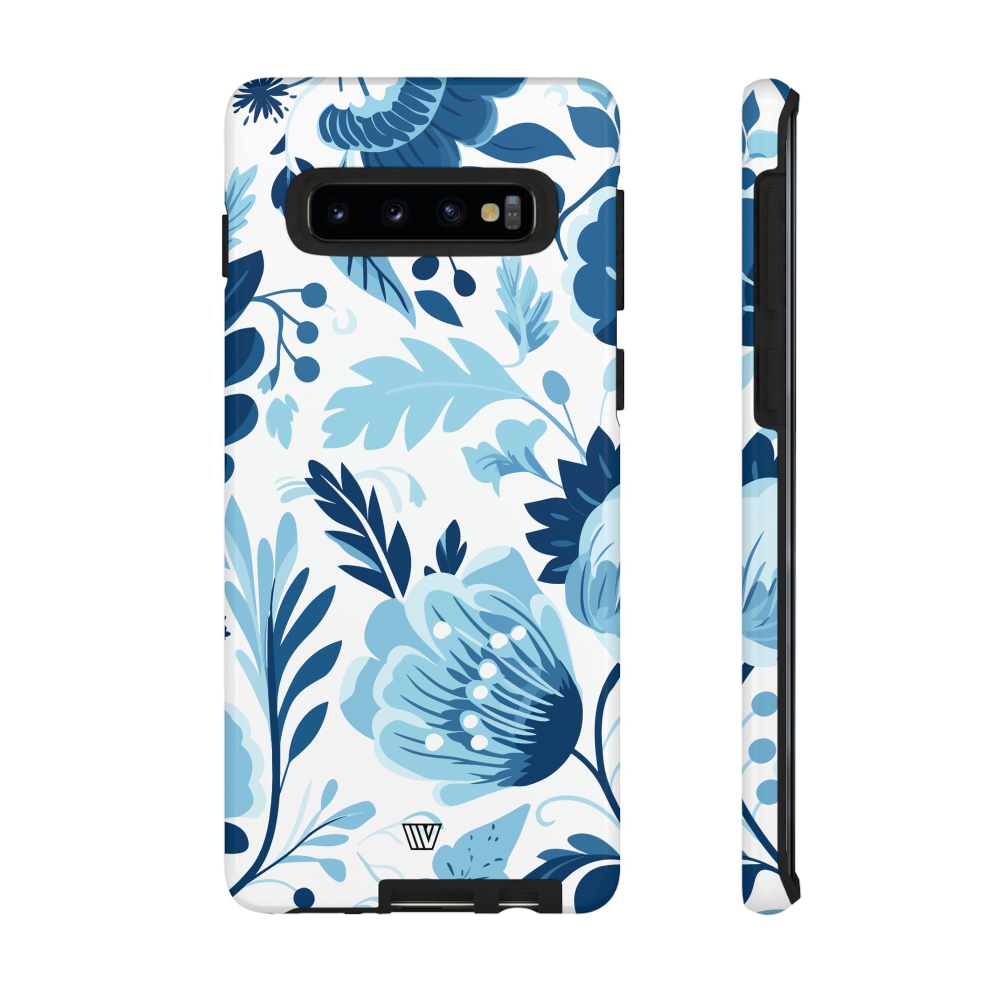 BLUE WHITE FLOWERS | Tough Phone Case - Trovvve