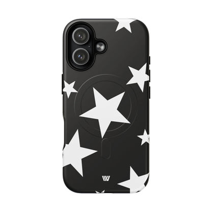 JET BLACK BOLD STARS | MagSafe Tough iPhone Case