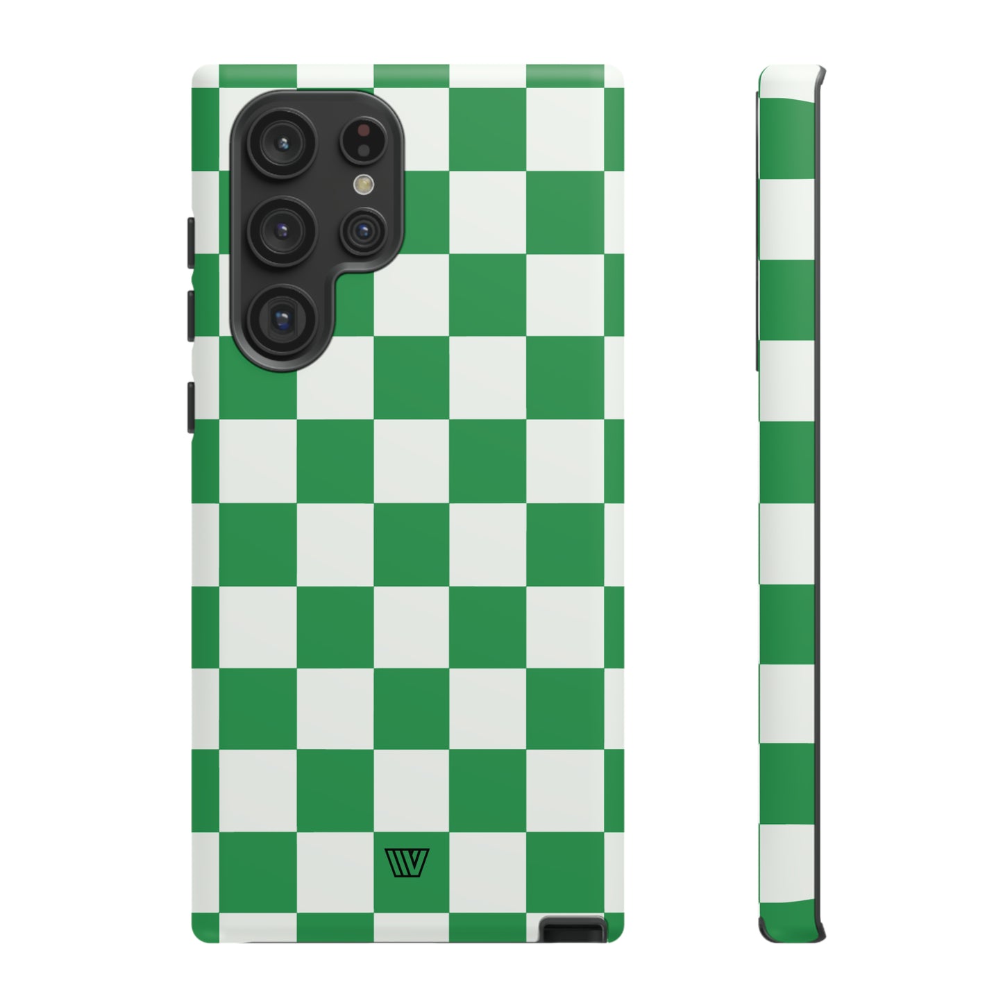 GREEN WHITE CHECKERBOARD | Tough Phone Case - Trovvve