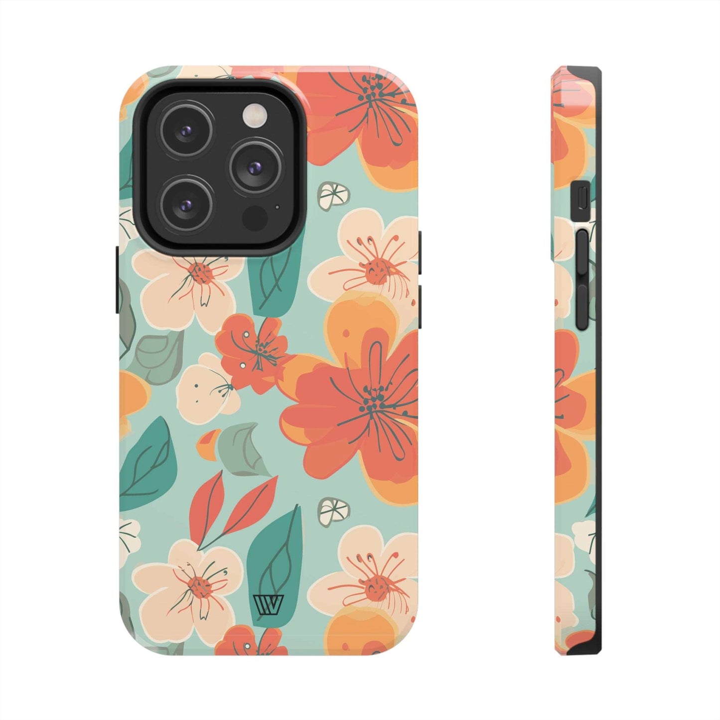 BLOOD ORANGE FLOWERS | Tough iPhone Case