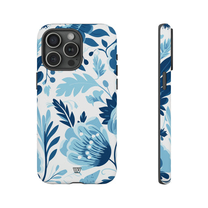 BLUE WHITE FLOWERS | Tough Phone Case - Trovvve