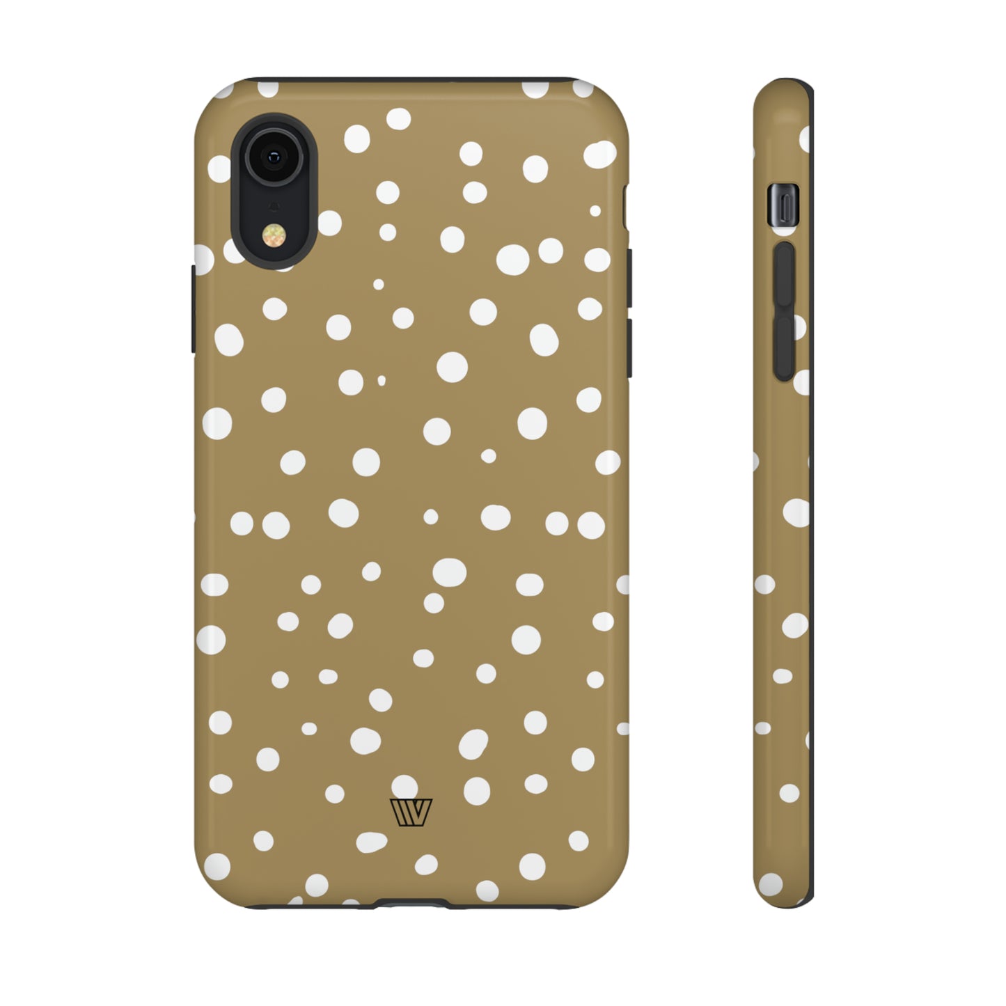 DARK BEIGE DOTS | Tough Phone Case - Trovvve