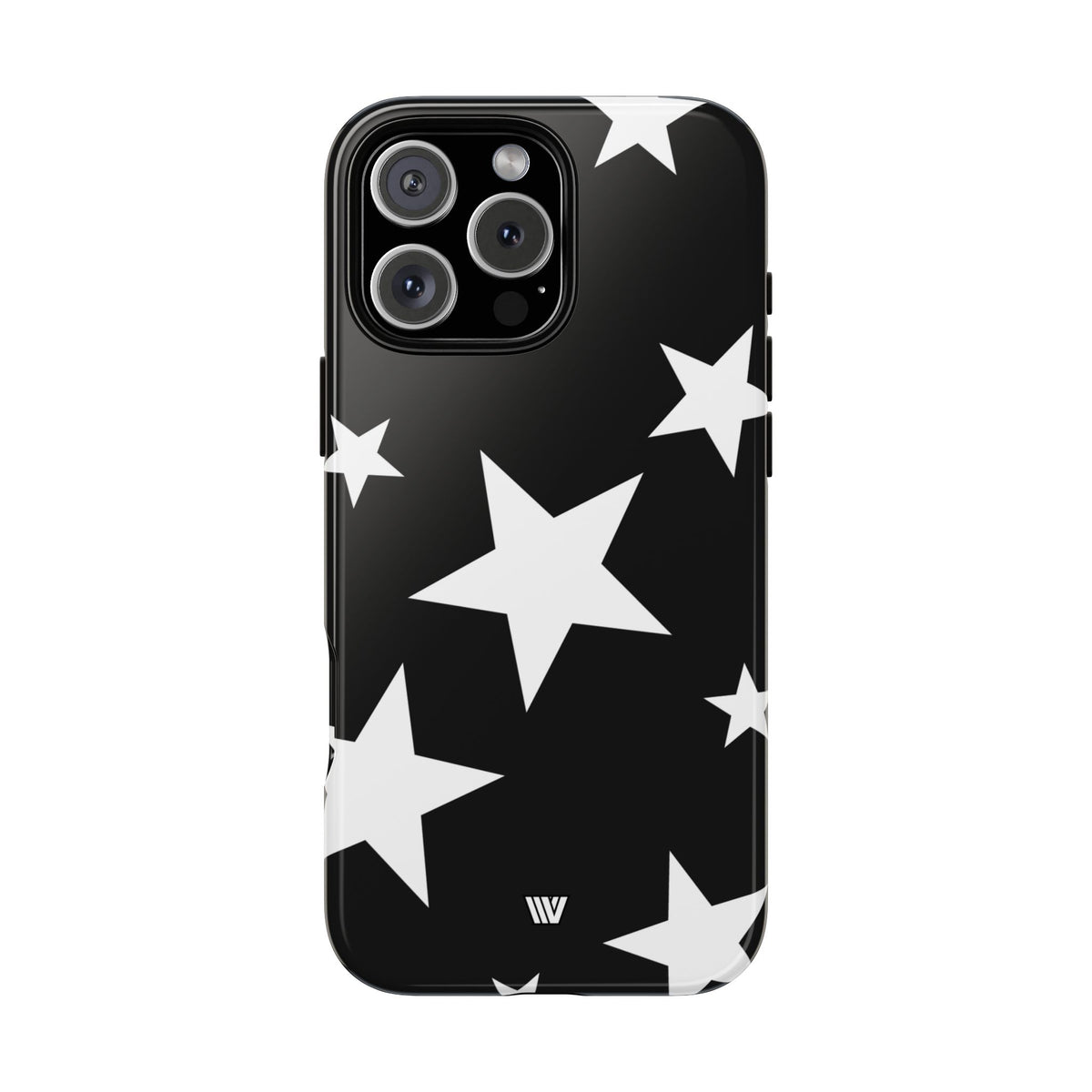 JET BLACK BOLD STARS | Tough Phone Case