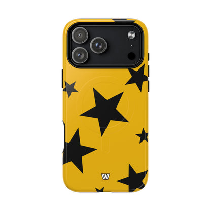 YELLOW BOLD STARS | MagSafe Tough iPhone Case