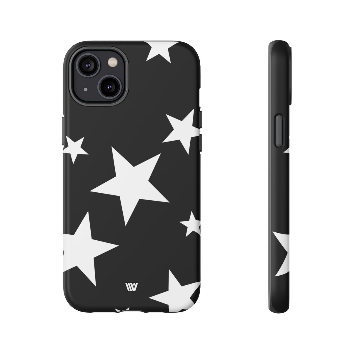 JET BLACK BOLD STARS | Tough Phone Case