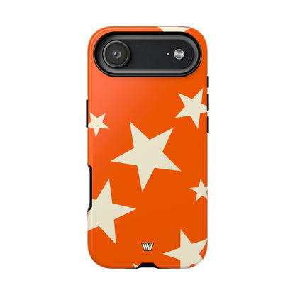 ORANGE BOLD STARS | Tough Phone Case