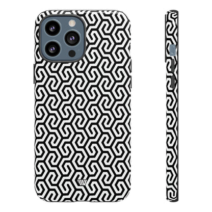 ABSTRACT INTERLOCKING PATTERN | Tough Phone Case