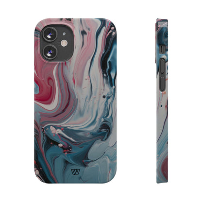 BLUE PASTEL SWIRL | Slim iPhone Case