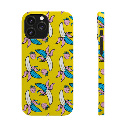 STRAWBERRY BANANA POP ART | Slim iPhone Case - Trovvve