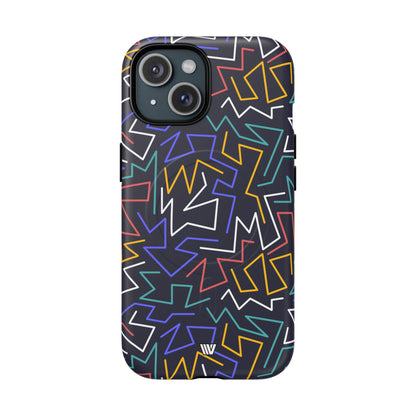 Zigzag Night MagSafe Tough iPhone Case – iPhone 15, Matte