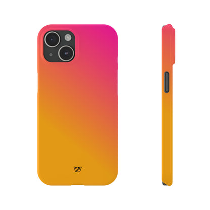 HOT PINK ORANGE | Slim iPhone Case