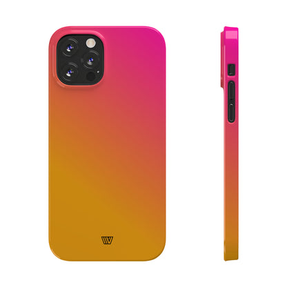 HOT PINK ORANGE | Slim iPhone Case