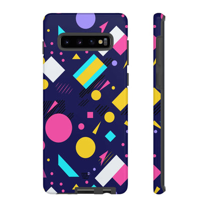 80s / 90s RETRO PATTERN DARK | Tough Phone Case