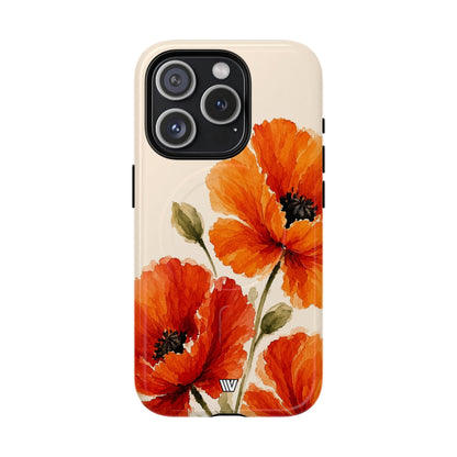 WILD POPPIES | MagSafe Tough iPhone Case