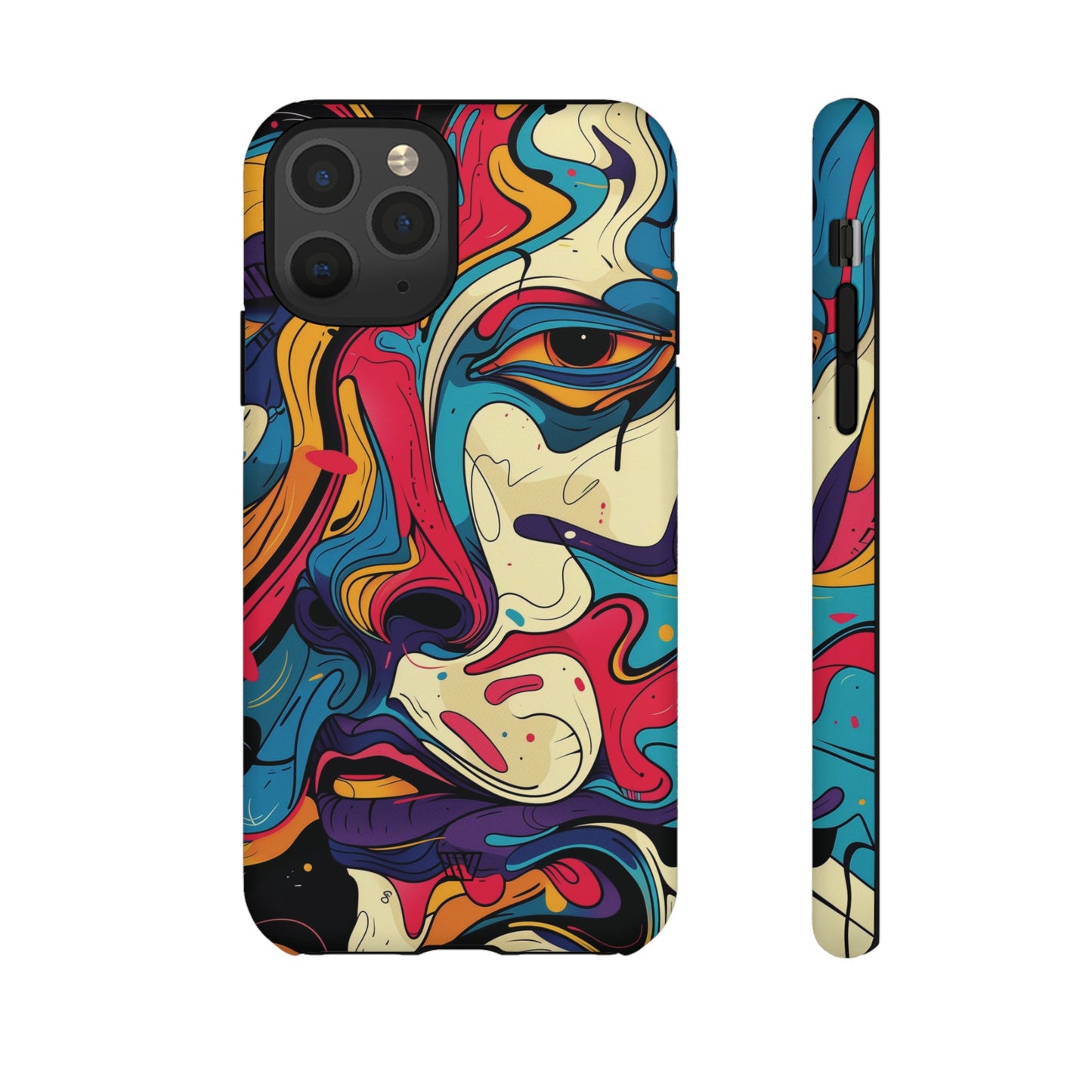 PAINT SWIRL FACE | Tough Phone Case