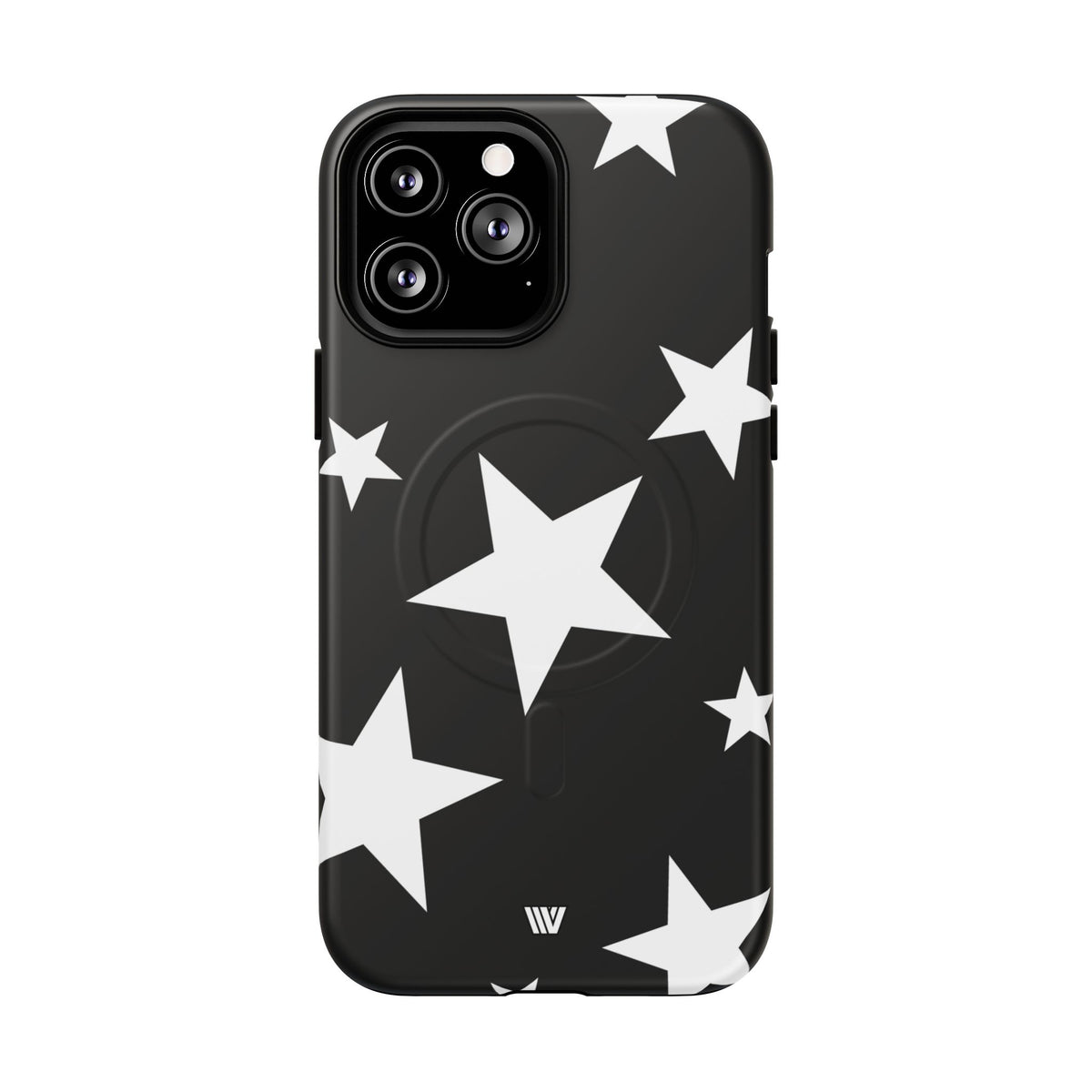 JET BLACK BOLD STARS | MagSafe Tough iPhone Case