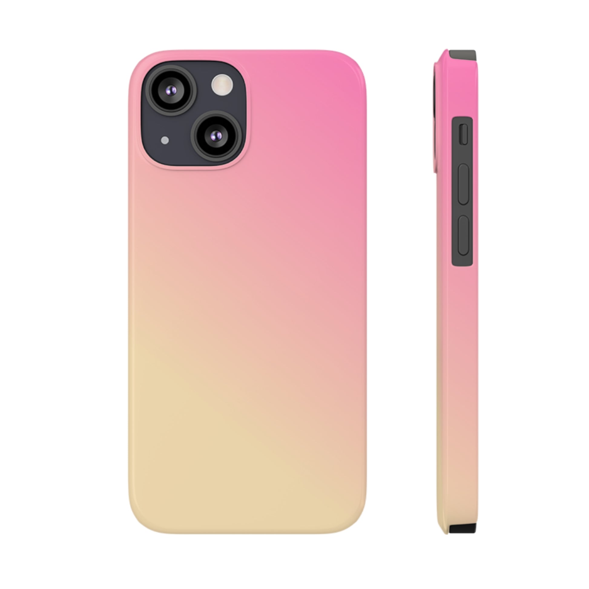 PINK YELLOW GRADIENT | Slim iPhone Case - Trovvve