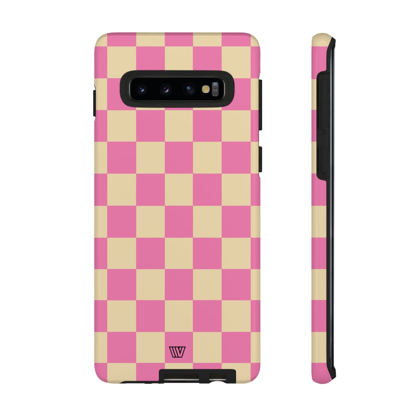 PINK TAN CHECKERBOARD | Tough Phone Case - Trovvve