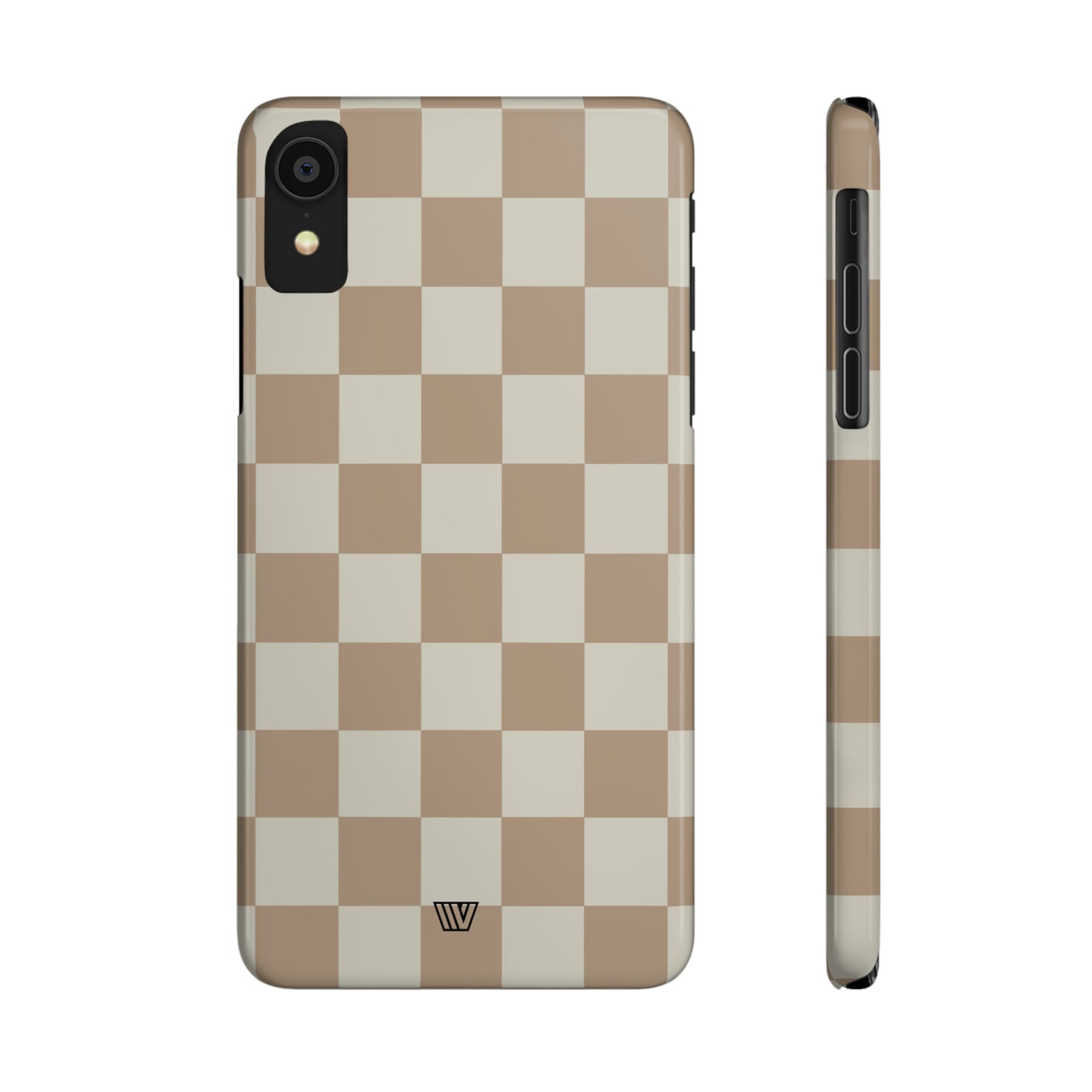 NEUTRAL CHECKERBOARD | Slim iPhone Case - Trovvve