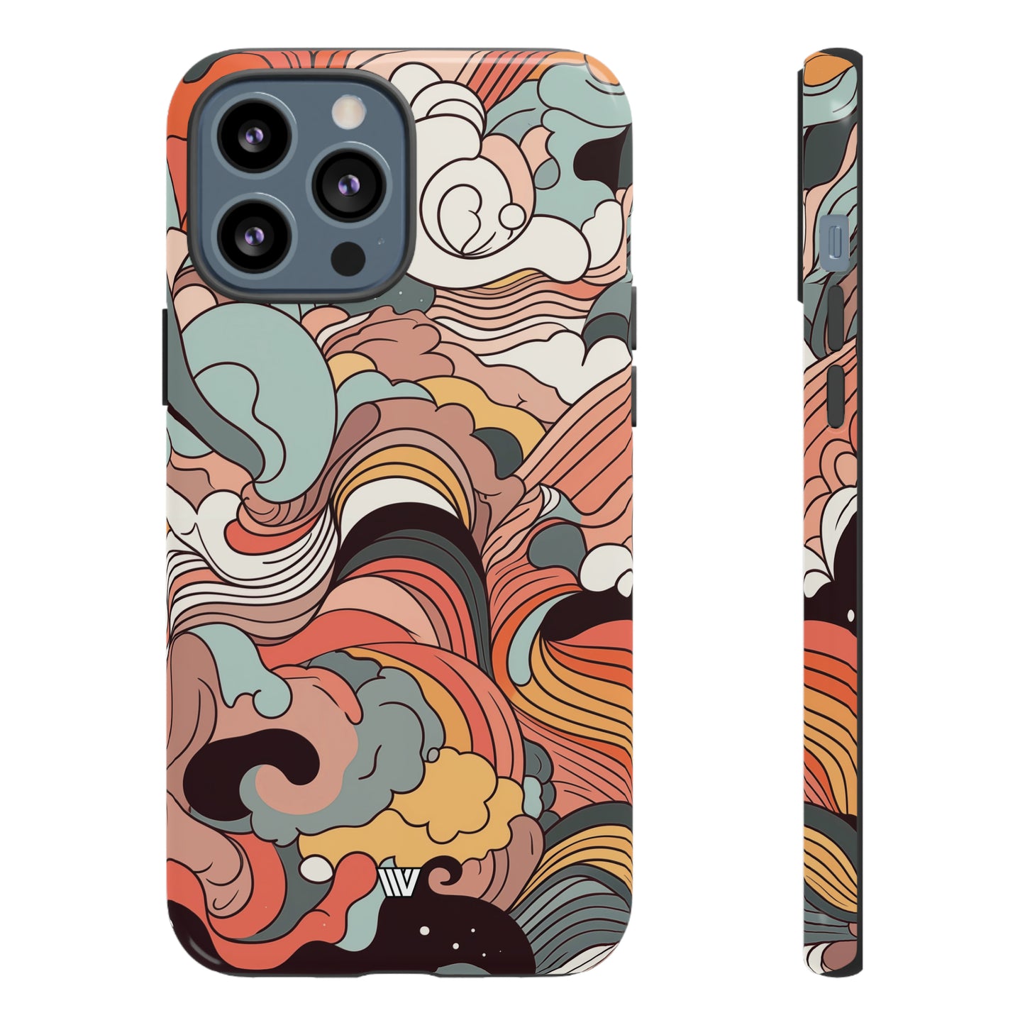 ABSTRACT DOODLE CLOUDS | Tough Phone Case - Trovvve