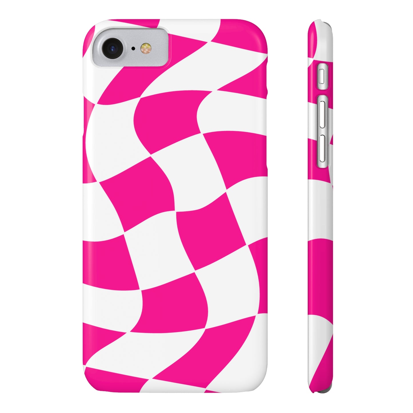 HOT PINK WAVY  | Slim iPhone Case - Trovvve