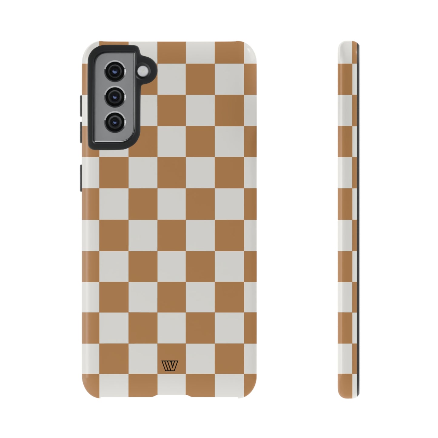 CHESTNUT CHECKERBOARD | Tough Phone Case - Trovvve