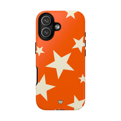 ORANGE BOLD STARS | Tough Phone Case