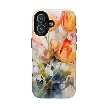 WATERCOLOR TULIPS | MagSafe Tough iPhone Case