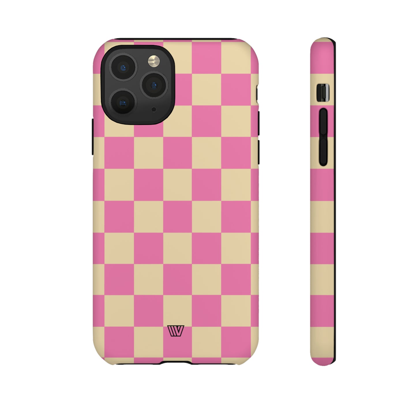 PINK TAN CHECKERBOARD | Tough Phone Case - Trovvve