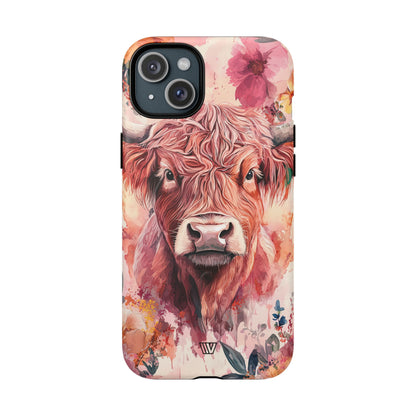 Highland Cow MagSafe Tough iPhone Case – iPhone 15 Plus, Matte