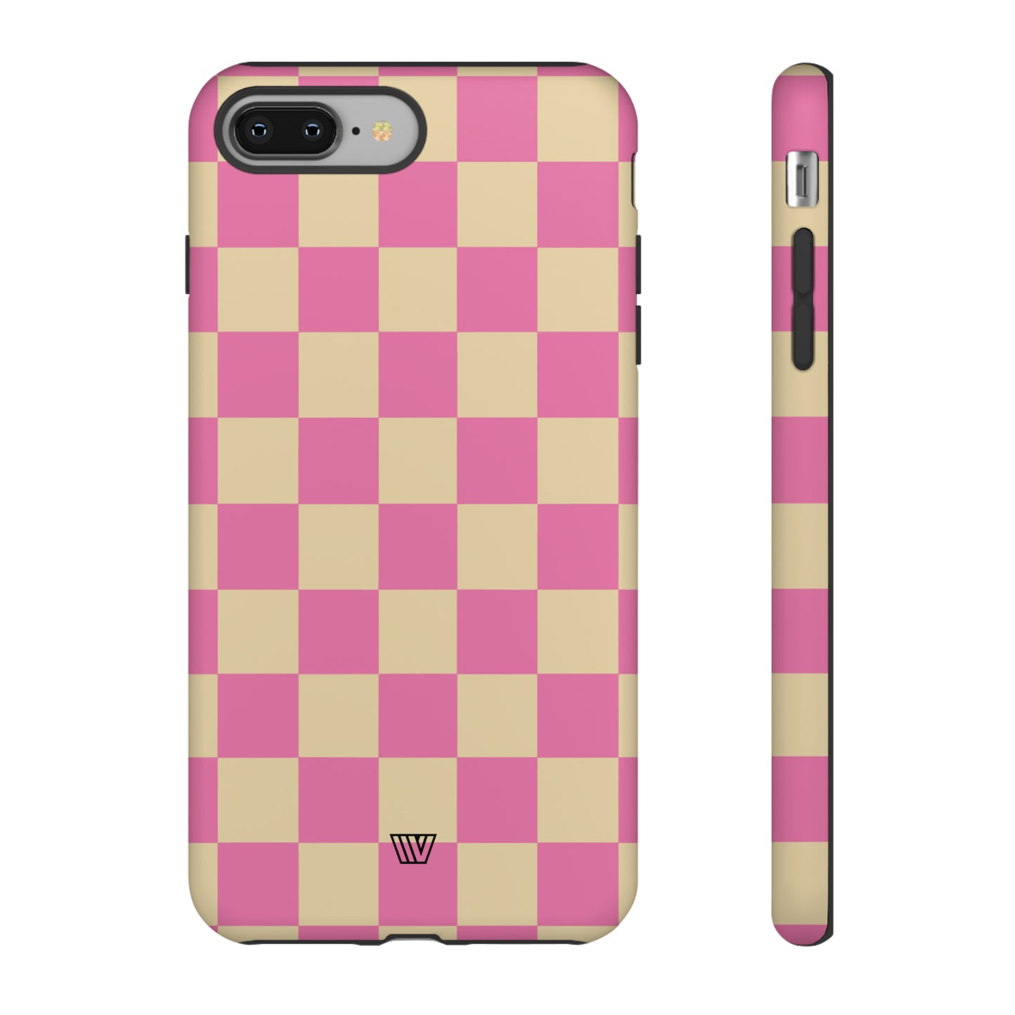 PINK TAN CHECKERBOARD | Tough Phone Case - Trovvve