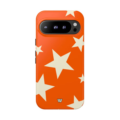 ORANGE BOLD STARS | Tough Phone Case