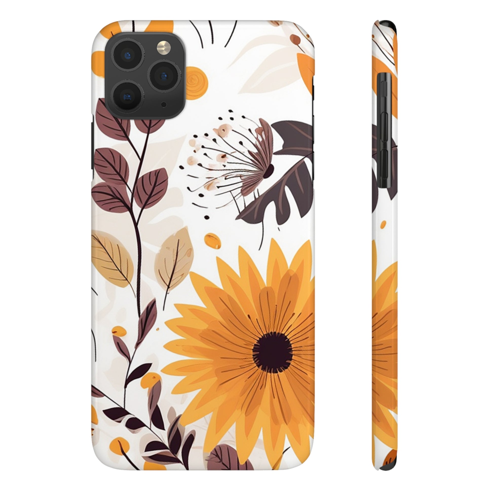 FALL FLOWERS | Slim iPhone Case - Trovvve