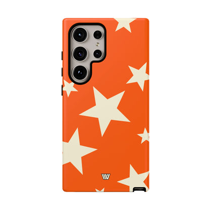 ORANGE BOLD STARS | Tough Phone Case