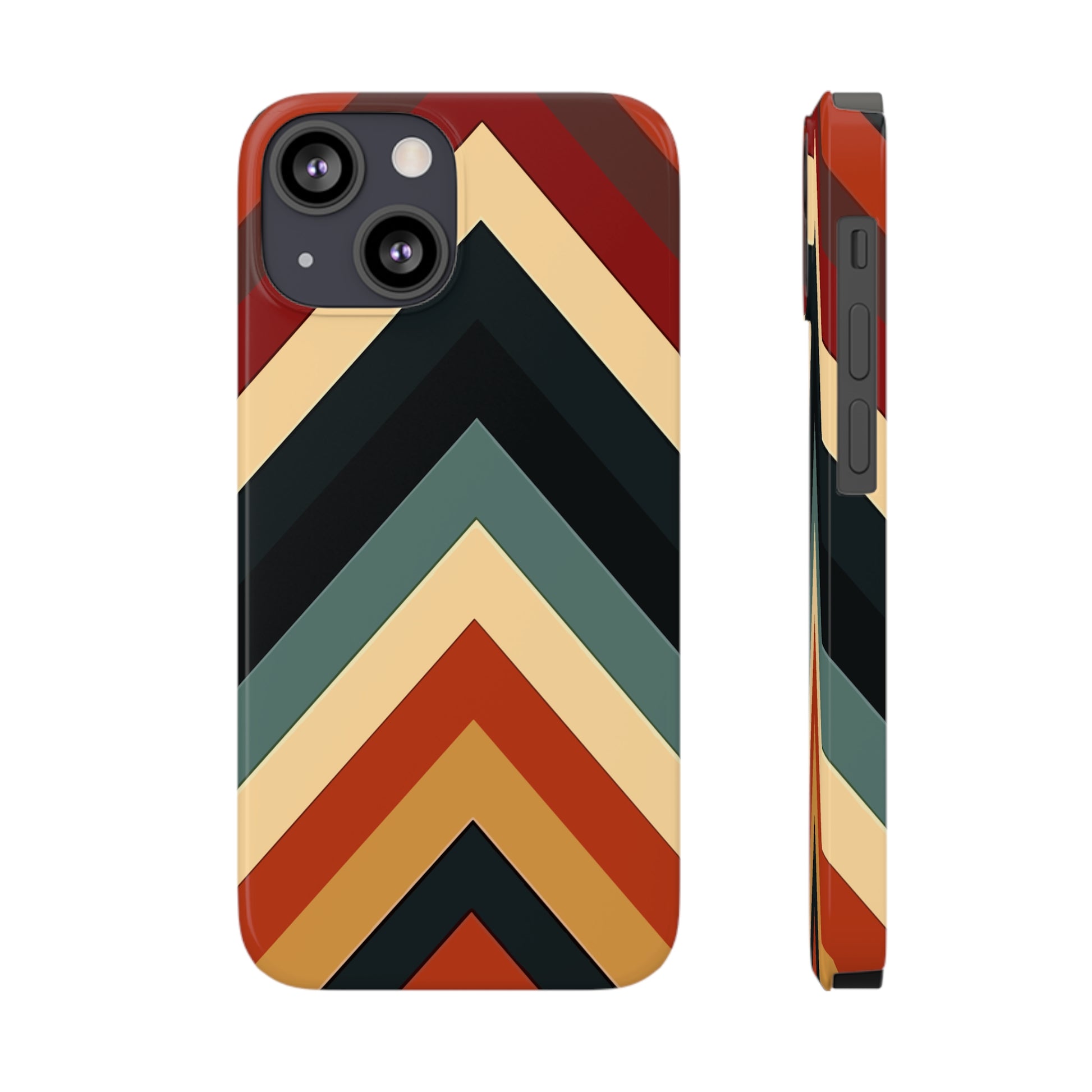 RETRO TRIANGLE  STRIPE | Slim iPhone Case - Trovvve