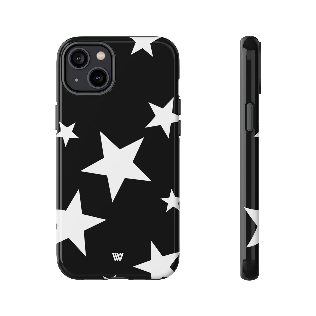 JET BLACK BOLD STARS | Tough Phone Case