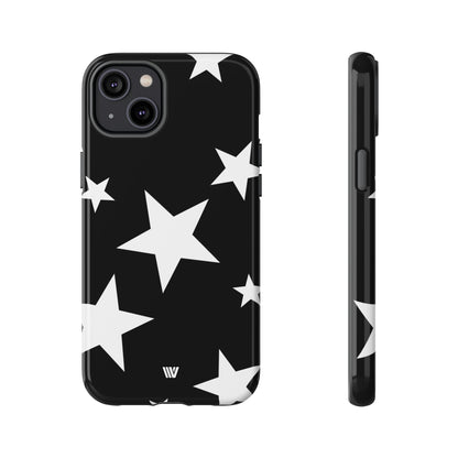 JET BLACK BOLD STARS | Tough Phone Case