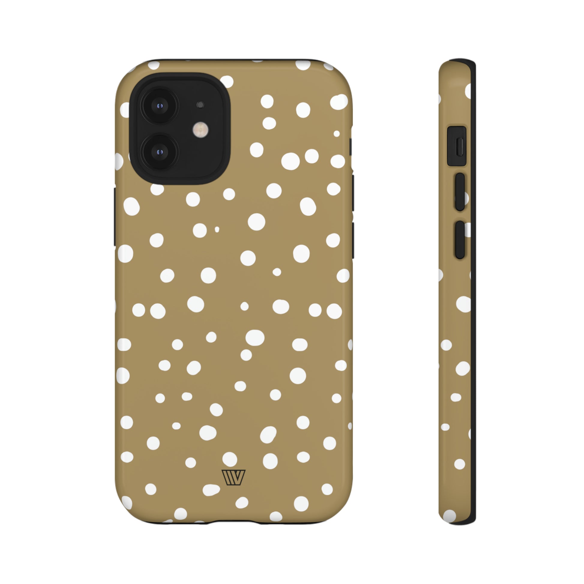 DARK BEIGE DOTS | Tough Phone Case - Trovvve