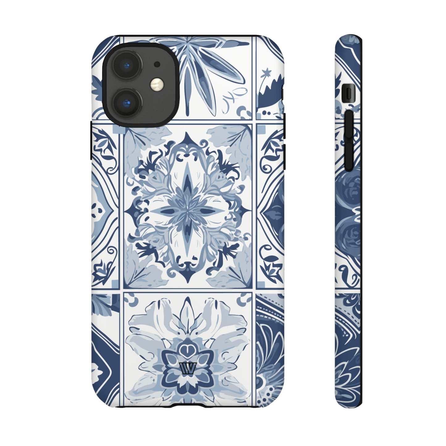 BLUE WHITE TILE | Tough Phone Case - Trovvve