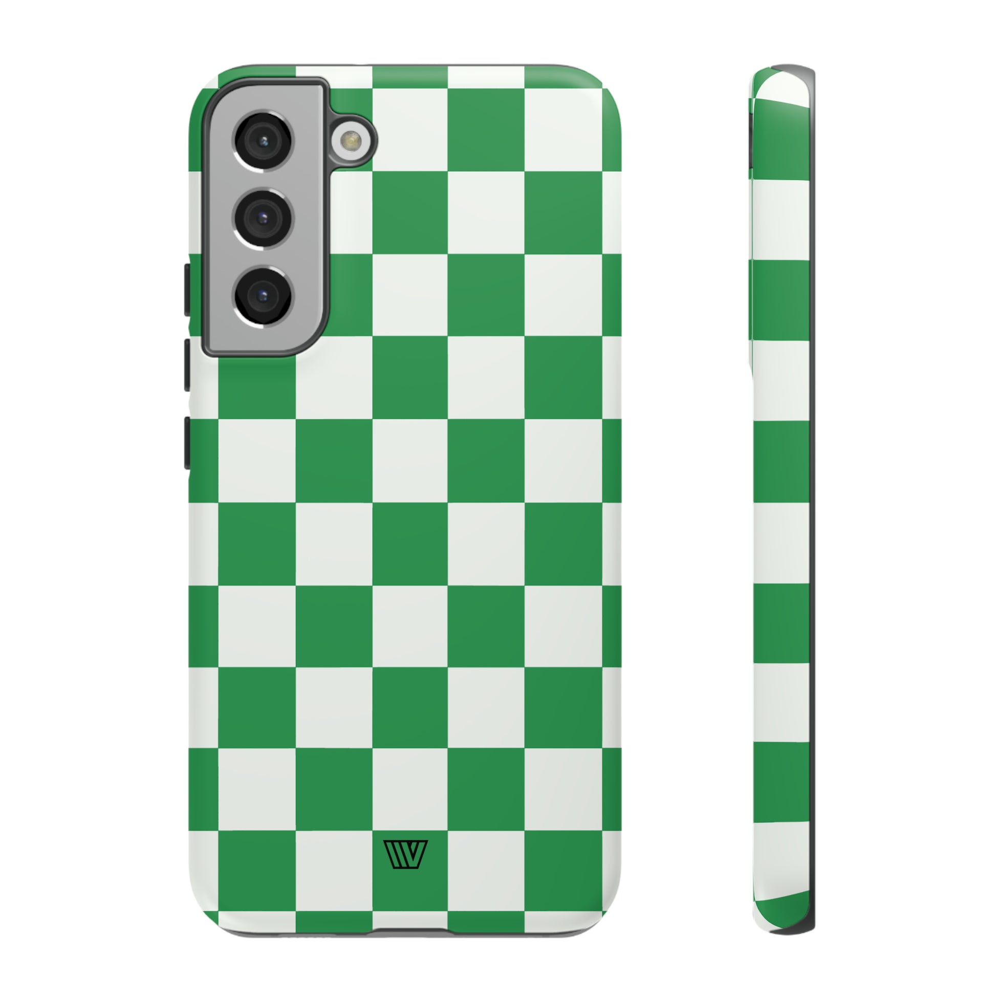 GREEN WHITE CHECKERBOARD | Tough Phone Case - Trovvve