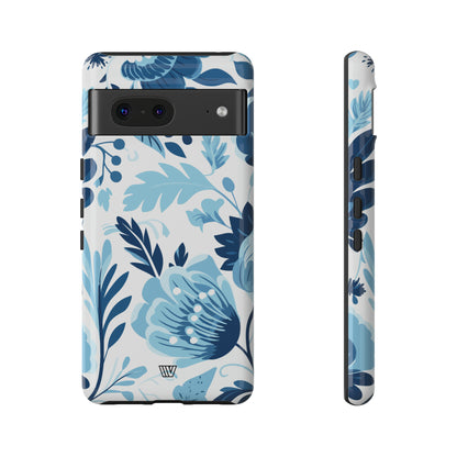 BLUE WHITE FLOWERS | Tough Phone Case - Trovvve