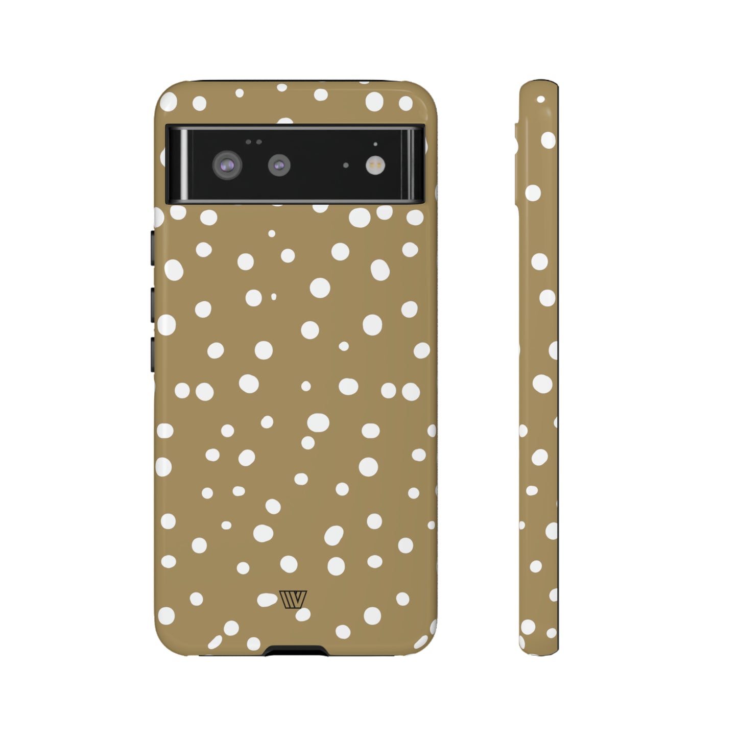 DARK BEIGE DOTS | Tough Phone Case - Trovvve