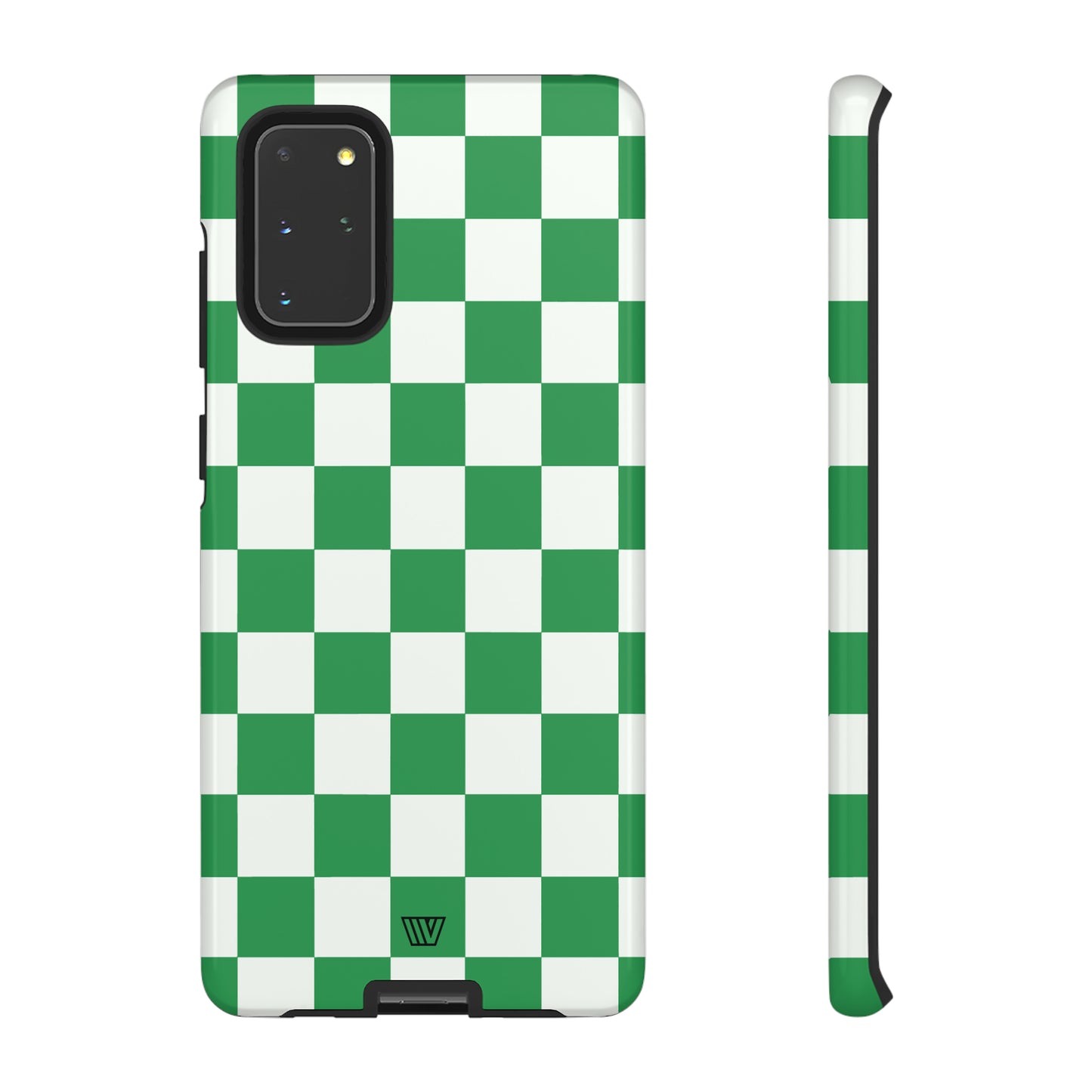 GREEN WHITE CHECKERBOARD | Tough Phone Case - Trovvve