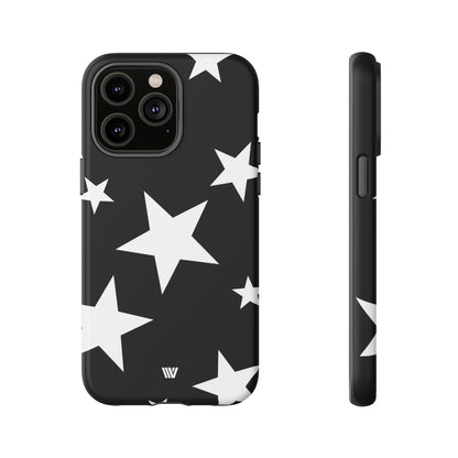 JET BLACK BOLD STARS | Tough Phone Case