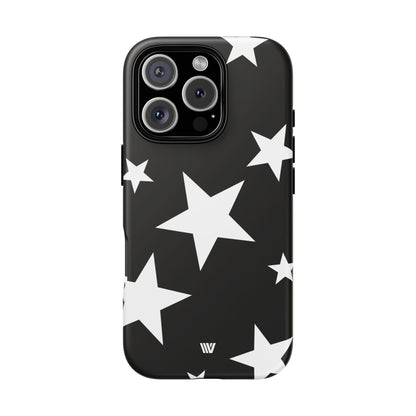JET BLACK BOLD STARS | Tough Phone Case